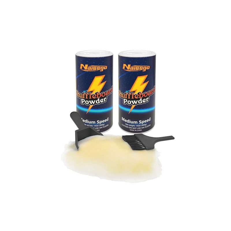 Shuffleboard Sand Wax Shuffleboard Powder Set with Small Brush &