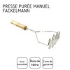Fackelmann 521417 FCK521417 Potato Press with Wooden Handle 29 cm