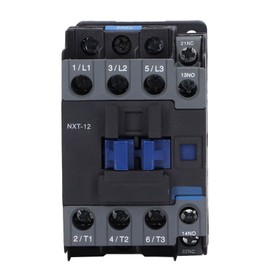 AC Contactor DIN Rail Mount Contactor for Home Industrial Circuit Control 380V 50Hz 12A NXT‑12