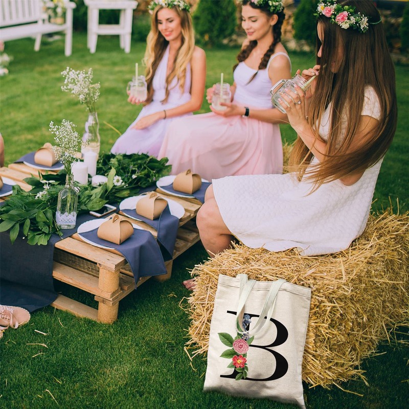 Bang Tidy Clothing Floral Canvas Bags Gifts for Bridesmaid -