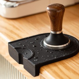 Coffee Tamper Mat, Coffee Tamper Mat, Non-Slip, Coffee Mashing Mat, Espresso Tamper Mat, Espresso Tamper Mat with Cleaning Brush, Coffee Tamper Holder Pad for Barista Tool, Home, Kitchen, Bar, Cafe