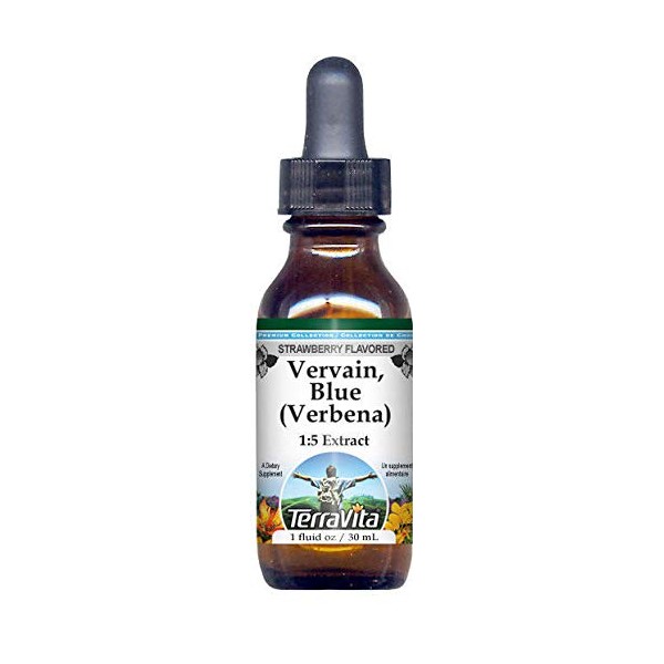 Vervain, Blue (Verbena) Glycerite Liquid Extract (1:5) - Strawberry Flavored