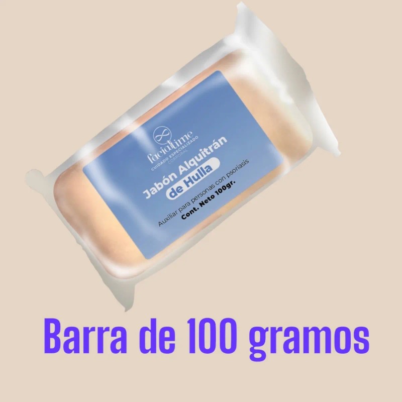 Jabón De Alquitrán De La Huya Auxiliar Psoriasis Caspa 100g
