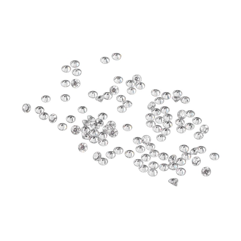 100pcs Transparent Rhinestones Mini Sharpened Bottom Exquisite Crystal Gems for