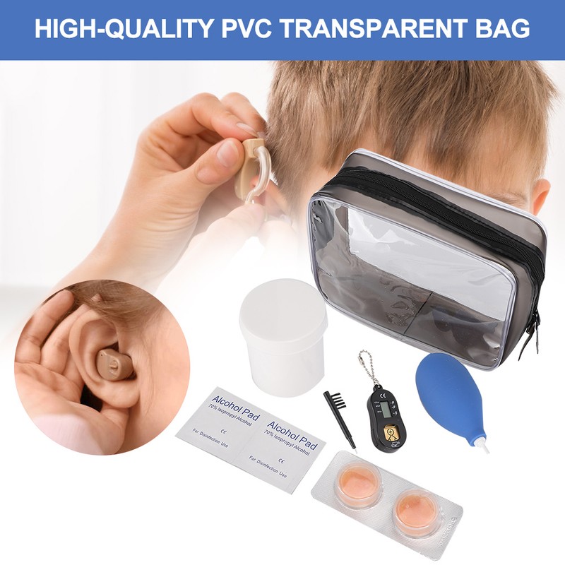 Hearing Aid Storage Bag Children Hearing Aid Cleaning Maintenance Kit