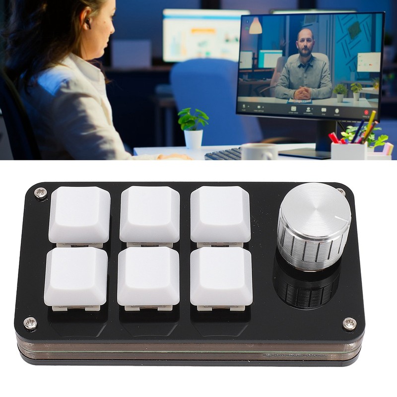 Mini 6 Key Keypad with Knob Custom Programming Hot Swappable