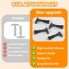 Selaginella Black Replacement Yeti Coolers Latches 4 Pack, T-Latches Made
