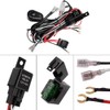 YUNPICAR Universal Fog Lamp Wiring Relay Harness Rocker Switch 12V/40A