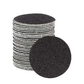 PANA Round Black Coarse Grit Replaceable Sandpaper Refill Discs - Pedi File Easy Strip Peel Pads Refill for Electric Foot File Callus Remover - (100 Grit, 60pcs)