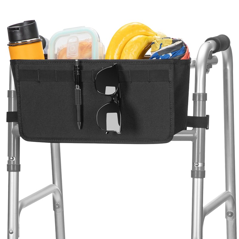 JOYTUTUS Walker Basket for Folding Walker, Basket for Walkers for