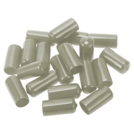 A ABSOPRO Wheel Lug Nut Bolt 19mm Rims Tire Nut Screws Dust Cap Cover Nut Protection PVC Gray 20 Pcs