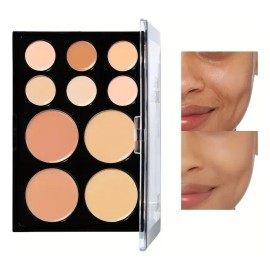 Paleta Base Reparadora De 10 Colores, Corrector De Ojos, Cr
