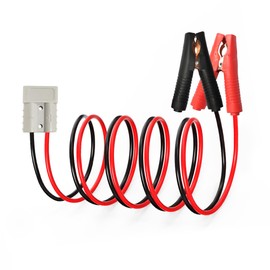 GUIRUIMOON 10AWG Battery Alligator Clip, 50A Anderson to Alligator Clip Connector, 600V Quick Connector Plug Battery Clip for Car Battery Charging.（2M）