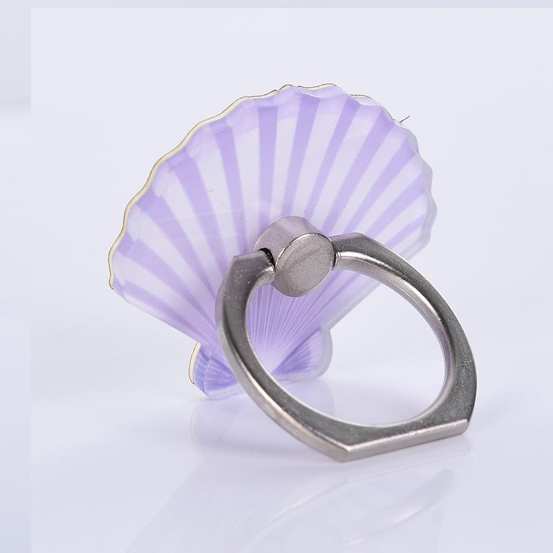 4PACK Cute Phone Ring Holder Grip, Funny Mermaid Sea Shell