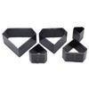 5Pcs Leather Die Cutter Hollow Punching Mold Different Sizes Diamonds