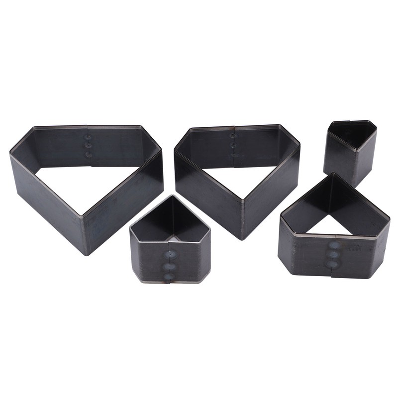 5Pcs Leather Die Cutter Hollow Punching Mold Different Sizes Diamonds