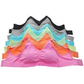 ToBeInStyle Women's Wirefree Seamless Bra w/Adjustable Closure