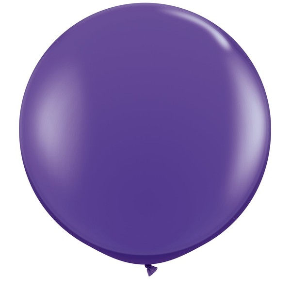 Qualatex 36 Inch Purple Violet Jumbo Latex Balloons 2 Pack