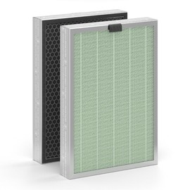 Medify MA-125 Genuine Replacement Filter Set for Allergens, Smoke, Wildfires, Dust, Odors, Pollen, Pet Dander | 3 in 1 with Pre-Filter, HEPA H14 and Activated Carbon | Removal to 0.1 Microns | 1-Pack