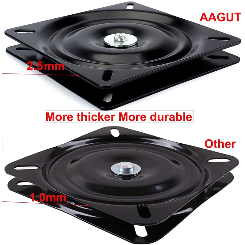 AAGUT 8" Swivel Plate Mechanism for Recliner Chair & Bar