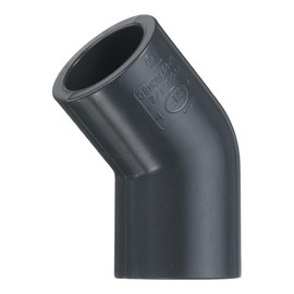 HARFINGTON 45 Degree Elbow PVC Pipe Fittings 1/2" 2 Way Furniture Grade PVC Corner Connectors Angle Elbow Side Outlet for Sewer Plumbing Drain Pipe Water Supplies Build Garden