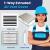 8x10 Inch (Duct Opening) Aluminum 1-Way Air Flow Vent –