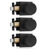 Haidms Matte Black Door Knobs Interior Privacy, Heavy Duty Square