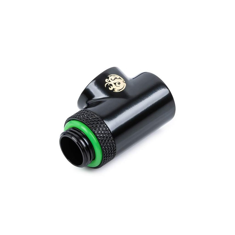 Bitspower T-Block Rotary Fitting, Matte Black