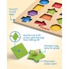 Puzzle De Clavijas De Madera Coogam Montessori, Tablero De C