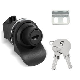 HOWDIA 1Pcs Push Button Lock Glove Box Latch, Tool Box Latch for Truck Tool Box Lock Replacement, Golf Push Cart Accessories, Marine Glove Box Plastic Tool Box Truck, Press The Switch