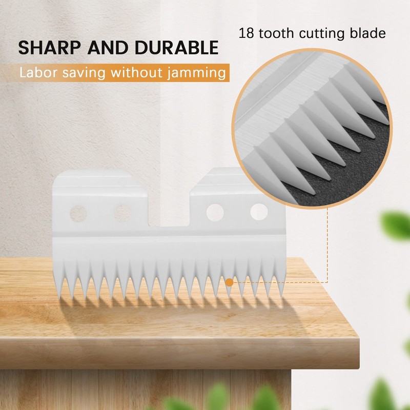 Wanjorlay 10Pcs/Lot Replaceable Ceramic 18 Teeth Pet Ceramic Clipper Cutting