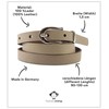 fashionchimp Basic Women's Belt Made of 100% Genuine Leather, Narrow