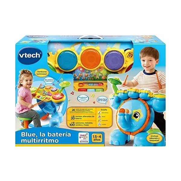 Vtech Blue La Batería Multirritmo Para Bebés Color Azul