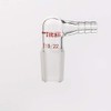 Adamas-Beta Glass 90 Degree Vacuum/Gas Adapter, Borosilicate Glass Bent Inlet