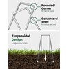 GROWNEER 8 Inch 50 Pack Landscape Staples Heavy Duty 11