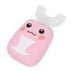 Children Electric Toothbrush Teeth Cleaning Massage UShape Waterproof Automatic Toothbrush(Pink