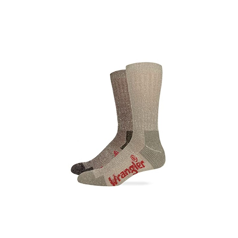 Wrangler Mens Ultra Dri Cushion Mid Calf Boot Socks 2