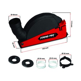 Suction Hood Angle Grinder 125 mm / 115 mm | Universal Fit | Flex Extraction for Diamond Disc 125 mm | Angle Grinder Extraction | Angle Grinder Accessories | for Angle Grinder Cutting Discs 125