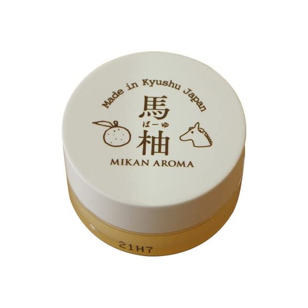 Fukuda Farm Horse Oil MIKAN AROMA Lip Cream (1 Piece), Sakurajima Small Oranges, Made in Japan, Rough Hands, Care