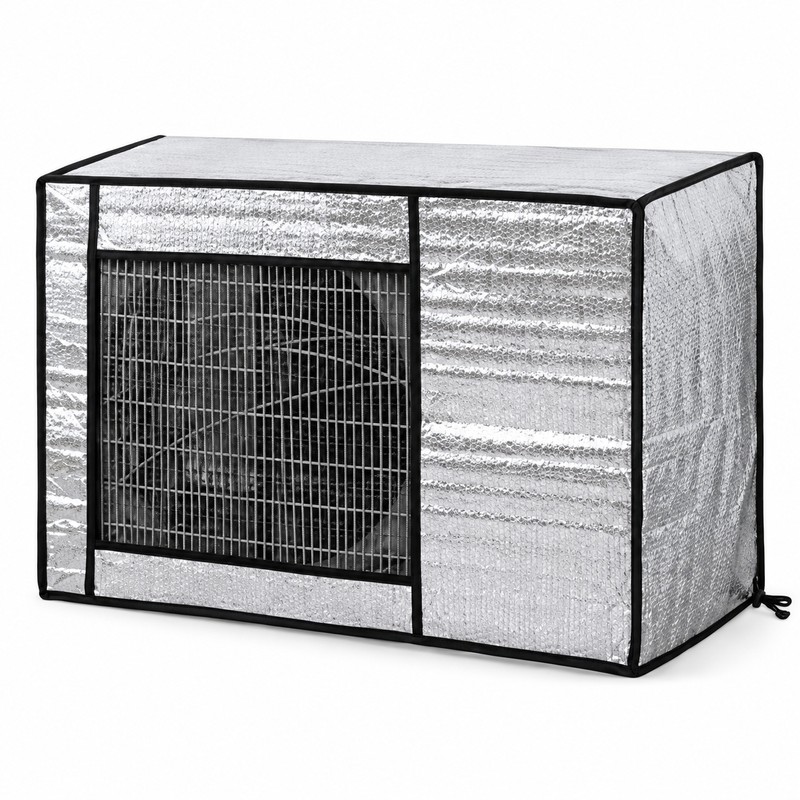 Outdoor Air Conditioner Cover with UV Protection, Water-Resistant Foil-Style Fabric,