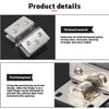 2 Pcs Glass Doors Hinge Cupboard Showcase Wine Cabinet Clamp