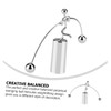 ORFOFE Balance Cylinder Weightlifting Man Tumbler Iron Desktop Ornament Metal