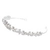 FRCOLOR Crystal Wedding Tiara for Bride,Elegant Rhinestone Bridal Flower Tiara