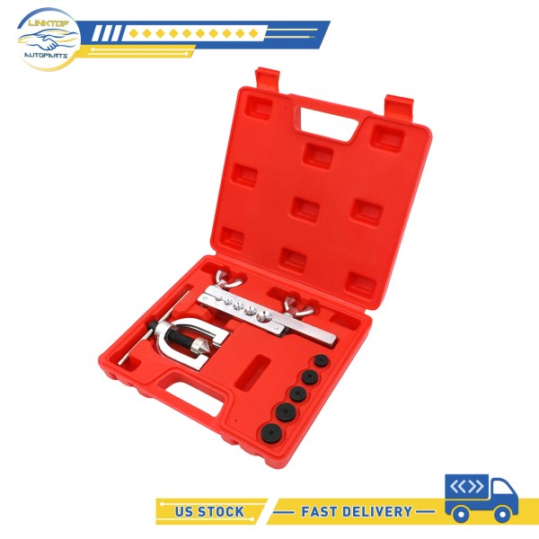 Linktop-autoparts 7PCS AUTO DOUBLE FLARING FLARE BRAKE LINE TOOL KIT
