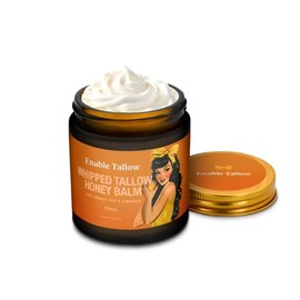 Face & Body Cream – Whipped Beef Tallow & Manuka Honey Balm for Dry Skin, Eczema & Sensitive Skin – Natural Moisturizer, Citrus Scent, 4oz