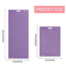 GIUSOBG Zubehör Variety Grip Schneidematte für Cricut Joy (4,5" x 12",4,5" x6,5", 6 STK) mit Raster für Karten, Papier, Vinylfolie PlotterSchneide, Premium kleber, flexibel und haltba