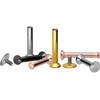 PIERCINGLINE Titanium Triple Mini Labret Stud Internal Thread Flat Disc
