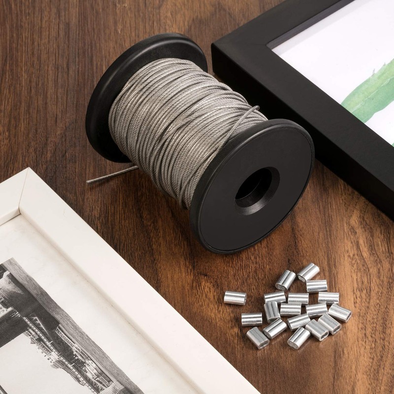 Vinyl Coated Picture Frame Hanging Wire, Stainless Steel Wire Spool