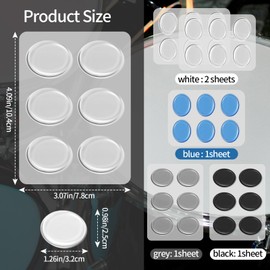 Silicone Drum Dampening Gel Pads - Soft Muting Pads for Cymbal and Drum Tone Control (30 pieces of mixed color)