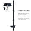 idyllictime Garden Hose Holder Freestanding for Outside With Tool Storage